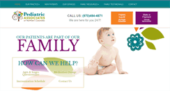 Desktop Screenshot of pediatricassociatesnc.com